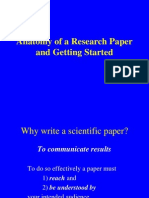 Anatomy of A Research Paper