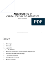 Anatocismo o Capitalización de Intereses