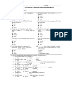 10e. Possessive Adjectives and Pronouns Answer Key