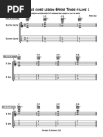 Eric Johnson's Chord Lesson-Spread Triads-Volume 1 - Full Score PDF