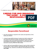 Caring For and Managing The Home - A Shared Responsibility