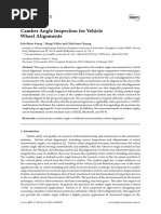 Sensors: Camber Angle Inspection For Vehicle Wheel Alignments