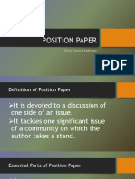 Position Paper