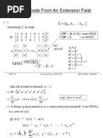 Viewing A Code From An Extension Field: 1 Z Z Z 2 GF 8 GF