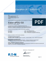 EU Declaration of Conformity: Eaton ePDU G3