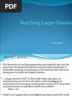 Teaching Large Classes