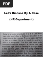 Let's Discuss by A Case (HR-Department)