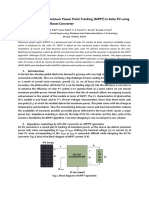 Implementation of Maximum Power Point Tracking (MPPT) in Solar PV Using Buck, Boost and Buck-Boost Converter