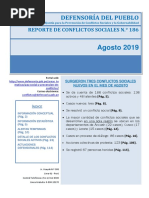 Reporte de Conflictos Sociales #186