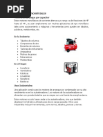 Aplicaciones Industriales Motores de Arranque Por Capacitor