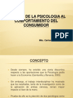 Aportes de La PS, A La Conducta Del Consumidor