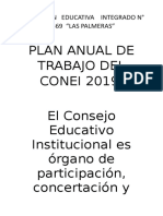 Plan de Trabajo Conei 2019