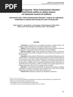 Evaluación Del Programa "Active Communication Education" para Rehabilitación Auditiva en Adultos Mayores Con Hipoacusia Usuarios de Audífonos