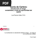 Teoria de La Cartera