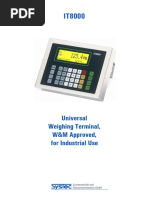 Universal Weighing Terminal, W&M Approved, For Industrial Use