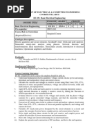 Course Title English Code/No Arabic Code/No. Credits Th. Pr. Tr. Total Pre-Requisites: Course Role in Curriculum