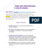 6 Claves para Ser Responsable y Disciplinado