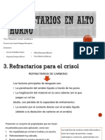 Refractarios en El Crisol de Alto Horno