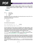 Ejemplos Argumentos de Lenguaje A Simbolo y Validez Con Ceros y Unos