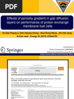 Effects of Porosity Gradient in Gas Diffusion Layers On Performance of Proton Exchange Membrane Fuel Cells