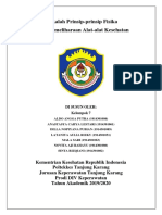 Makalah Prinsip-Prinsip Fisika Dalam Pemeliharaan Alat-Alat Kesehatan