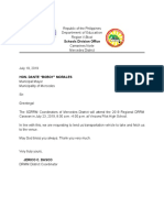 Request Letter For Transpo