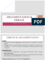 Argumentation & Debate: Correct Reasoning