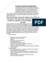 Factores de Riesgo en Atención Del Recién Nacido