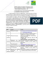 Edital Itego 022-2019 Cursos Técnicos - Santo Antônio Do Descoberto