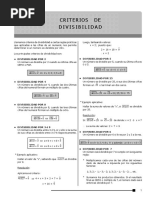 Criterios de Divisibilidad