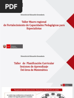 Sesiones de Aprendizaje - Matemática