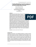 The Impact of Using Computerized Accounting Systems (Cas) in Financial Reporting Among Smes: Special Reference To The South Eastern Region, Sri Lanka