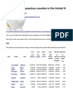 100 US Counties by Population