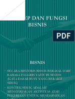 Konsep Dan Fungsi Bisnis