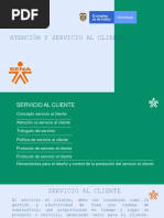 Atención y Servicio Al Cliente