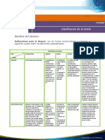 Clasificación Tutela