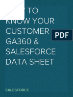 How To Know Your Customer - GA360 and Salesforce Integration Data Sheet