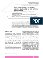 Buffering and Enabling: The Impact of Interlocking Political Ties On Firm Survival and Sales Growth