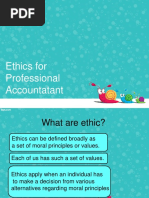 Ethics For Professional Accountatant