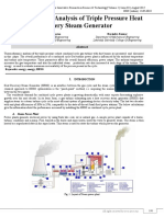 Thermodynamic Analysis of Triple Pressure Heat Recovery Steam Generator