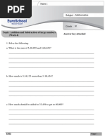 Grade 4 Maths Worksheets