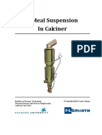 Raw Meal Suspension in Calciner