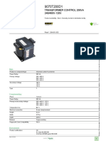 Industrial Control Transformers (Machine Tool) - 9070T200D1 PDF