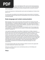 Telephone Etiquette - Body Lang & Voice Modulation