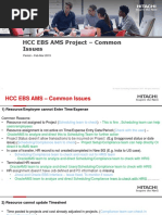 HCC EBS AMS Project - Common Issues: Period - Feb-Mar 2019