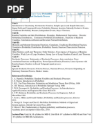 Unit-I:: Year & Sem: E1S2 Course Code: EC1301 Course Name: Probability No. of Credits: 4 L T&Ps P 2 2 0