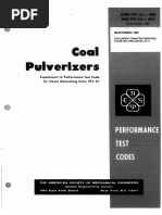 ASME PTC 4.2 Coal Pulverizers (1997)