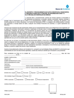 Formato Autorización A Consulta y Reporte A Centrales de Riesgo