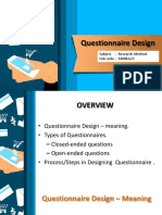 Questionnaire Design