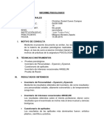 Informe Psicologico 8